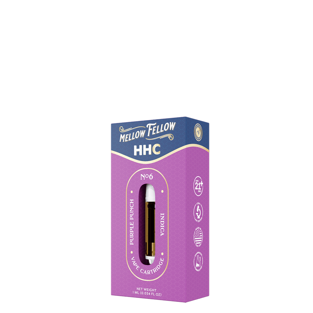 HHC 1ml Vape Cartridge - Purple Punch (Indica) - Mellow Fellow