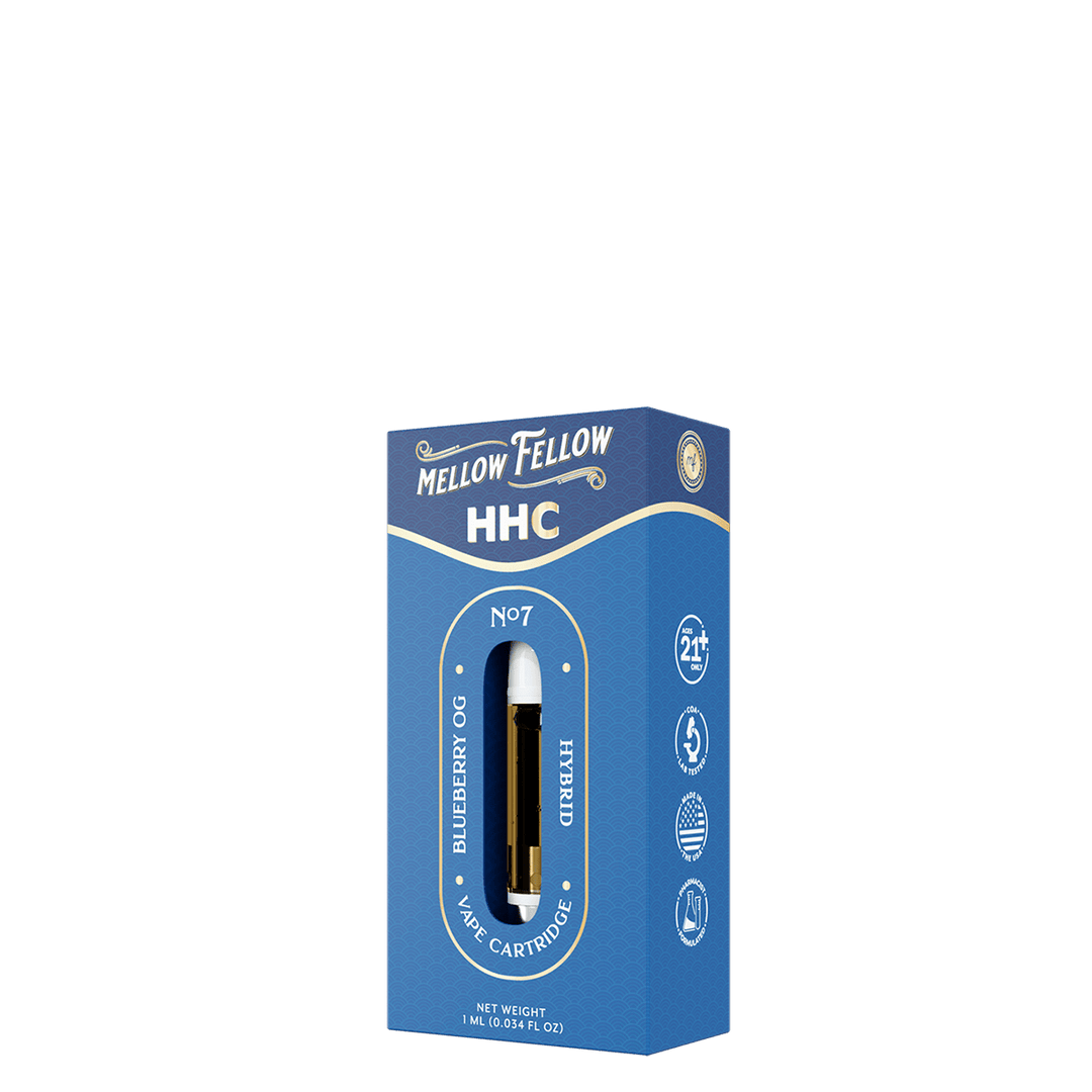 HHC 1ml Vape Cartridge - Blueberry OG (Hybrid) - Mellow Fellow