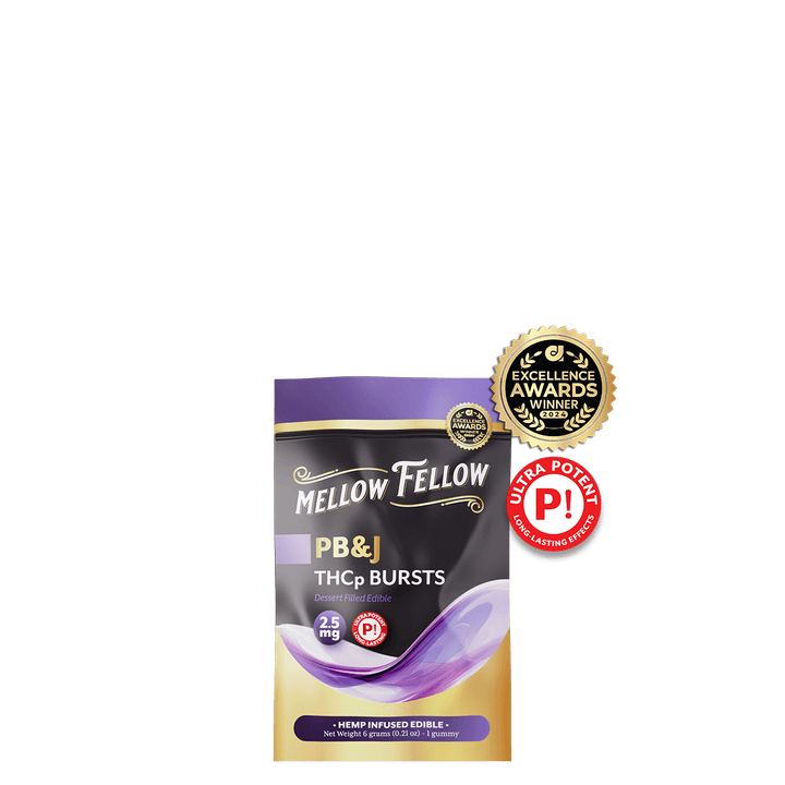 THCp Bursts Edibles - PB&J - 2.5mg - Mellow Fellow