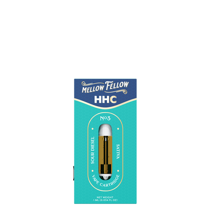 HHC 1ml Vape Cartridge - Sour Diesel (Sativa) - Mellow Fellow