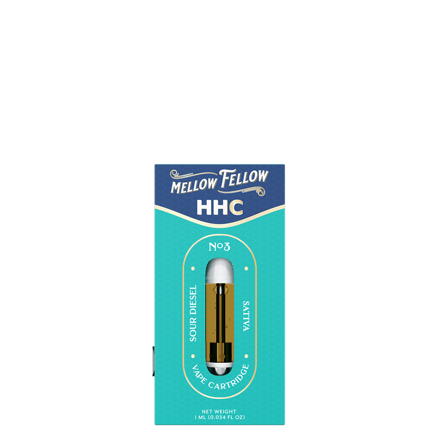 HHC 1ml Vape Cartridge - Sour Diesel (Sativa) - Mellow Fellow