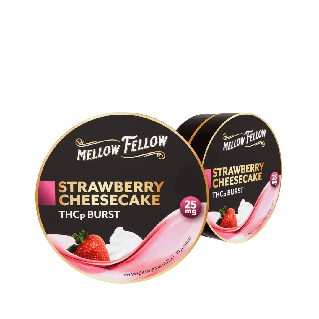 THCp Bursts Edibles - Strawberry Cheesecake - 25mg - Mellow Fellow