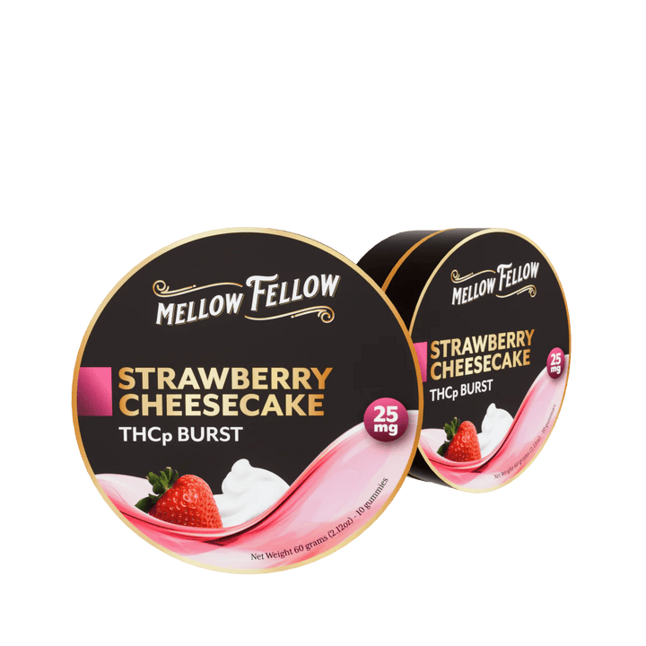 THCp Bursts Edibles - Strawberry Cheesecake - 25mg - Mellow Fellow