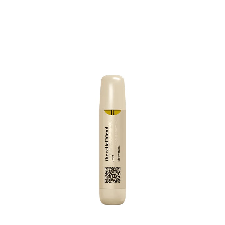 The Relief Blend - 1ml CBD Disposable Vape (Strawnana) - Mellow Fellow