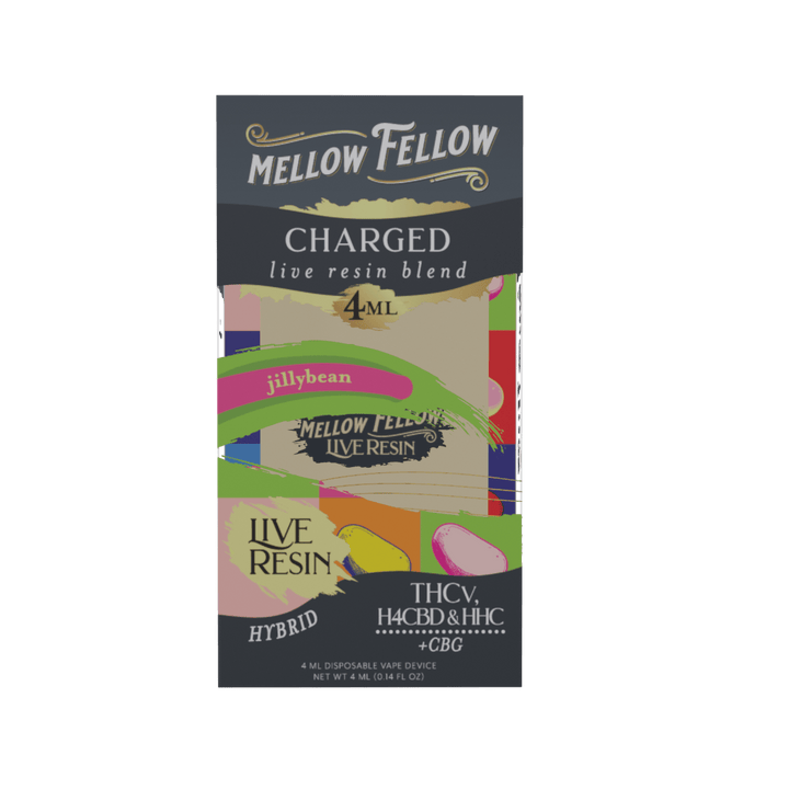 Charged Blend 4ml Live Resin Disposable Vape - Jilly Bean (Hybrid) - Mellow Fellow