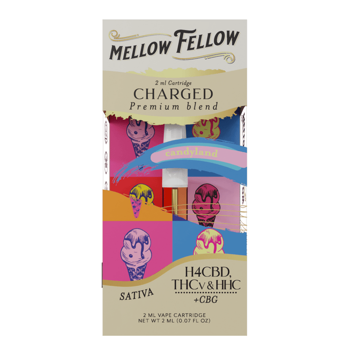 Charged Blend 2ml Vape Cartridge - Candyland (Sativa) - Mellow Fellow