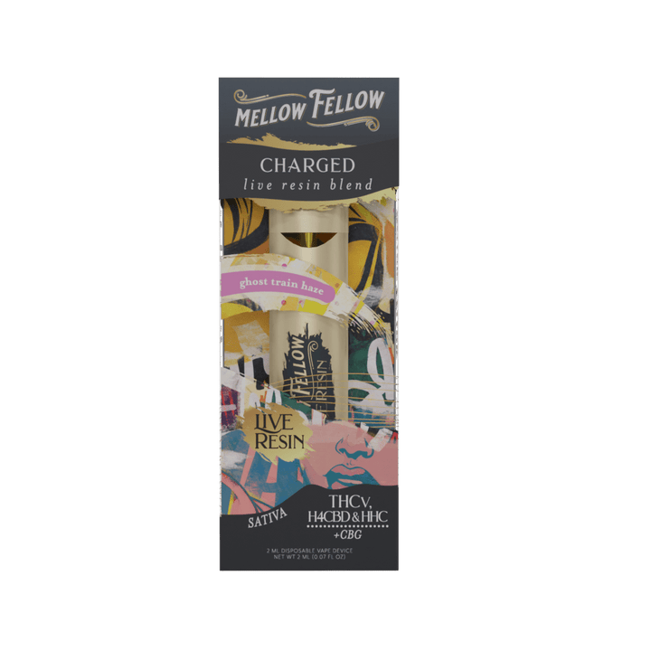 Charged Blend 2ml Live Resin Disposable Vape - Ghost Train Haze (Sativa) - Mellow Fellow