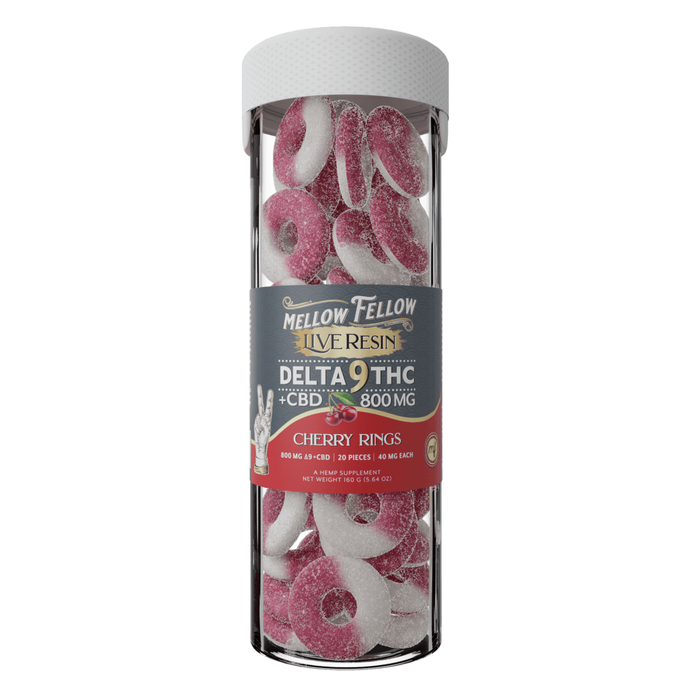 Delta 9 Live Resin Cherry Rings - Mellow Fellow