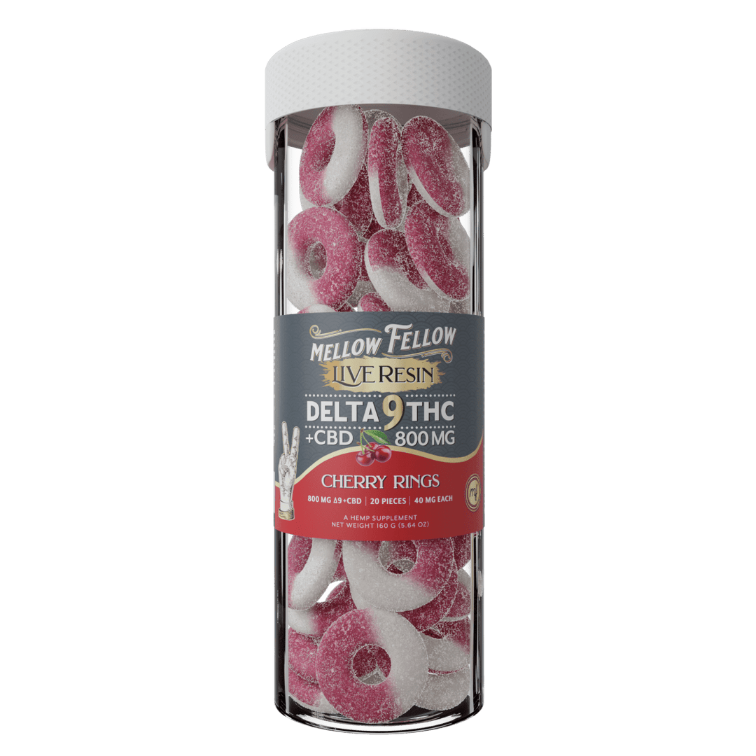 Delta 9 Live Resin Cherry Rings - Mellow Fellow