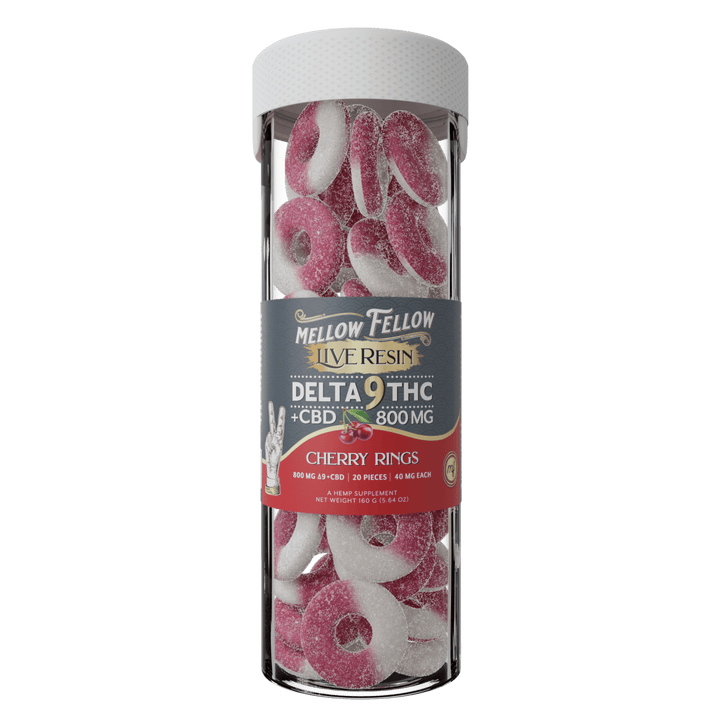 Delta 9 Live Resin Cherry Rings - Mellow Fellow
