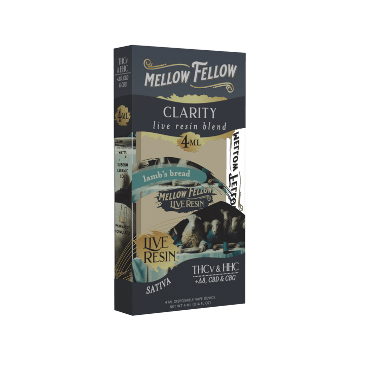 Clarity Blend 4ml Live Resin Disposable Vape - Lamb's Bread (Sativa) - Mellow Fellow