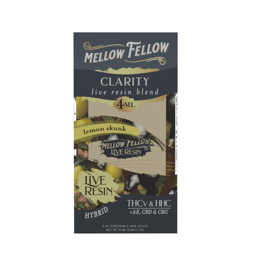 Clarity Blend 4ml Live Resin Disposable Vape - Lemon Skunk (Hybrid) - Mellow Fellow