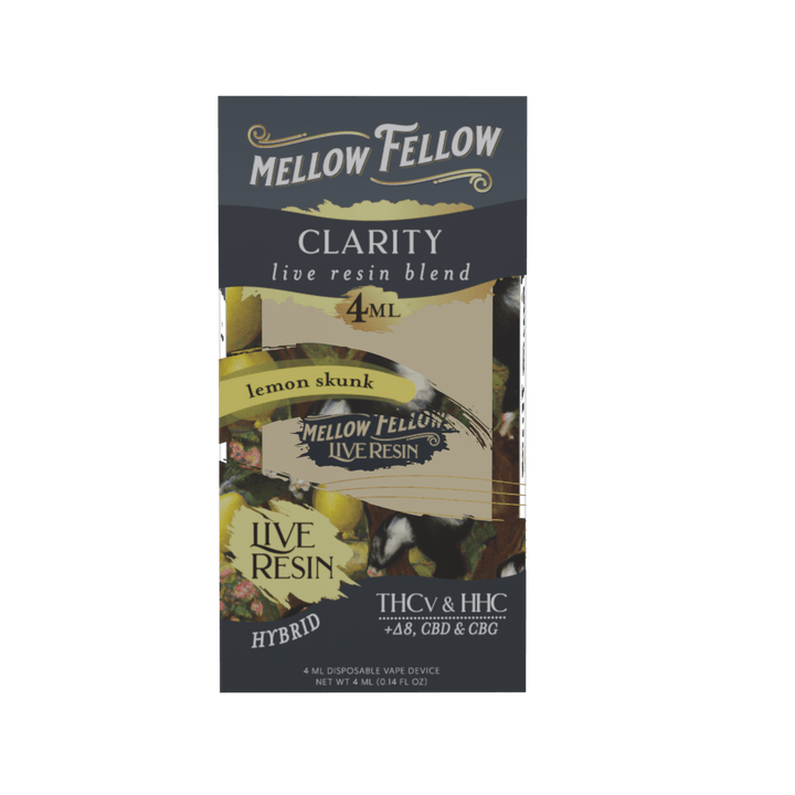 Clarity Blend 4ml Live Resin Disposable Vape - Lemon Skunk (Hybrid) - Mellow Fellow