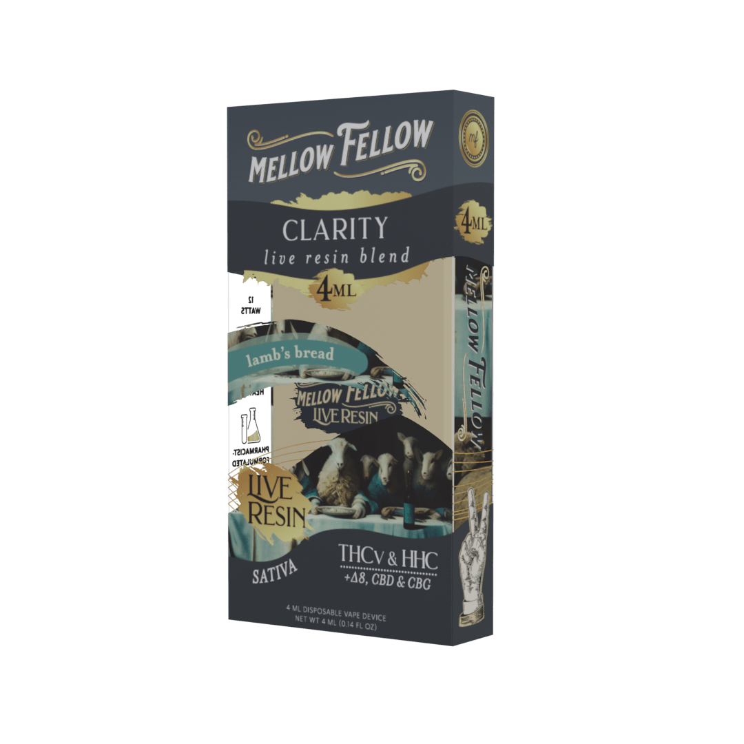 Clarity Blend 4ml Live Resin Disposable Vape - Lamb's Bread (Sativa) - Mellow Fellow