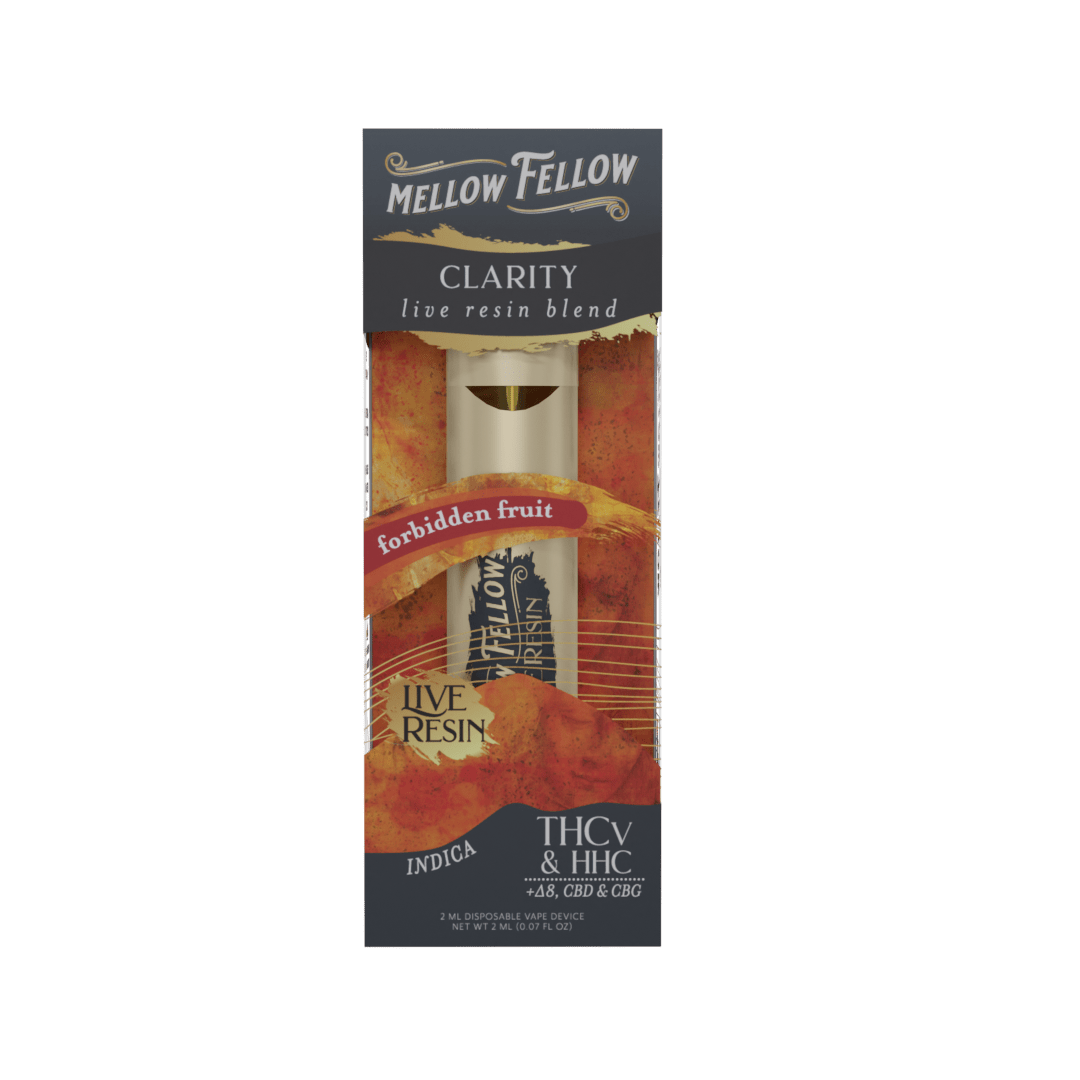 Clarity Blend 2ml Live Resin Disposable Vape - Forbidden Fruit (Indica) - Mellow Fellow