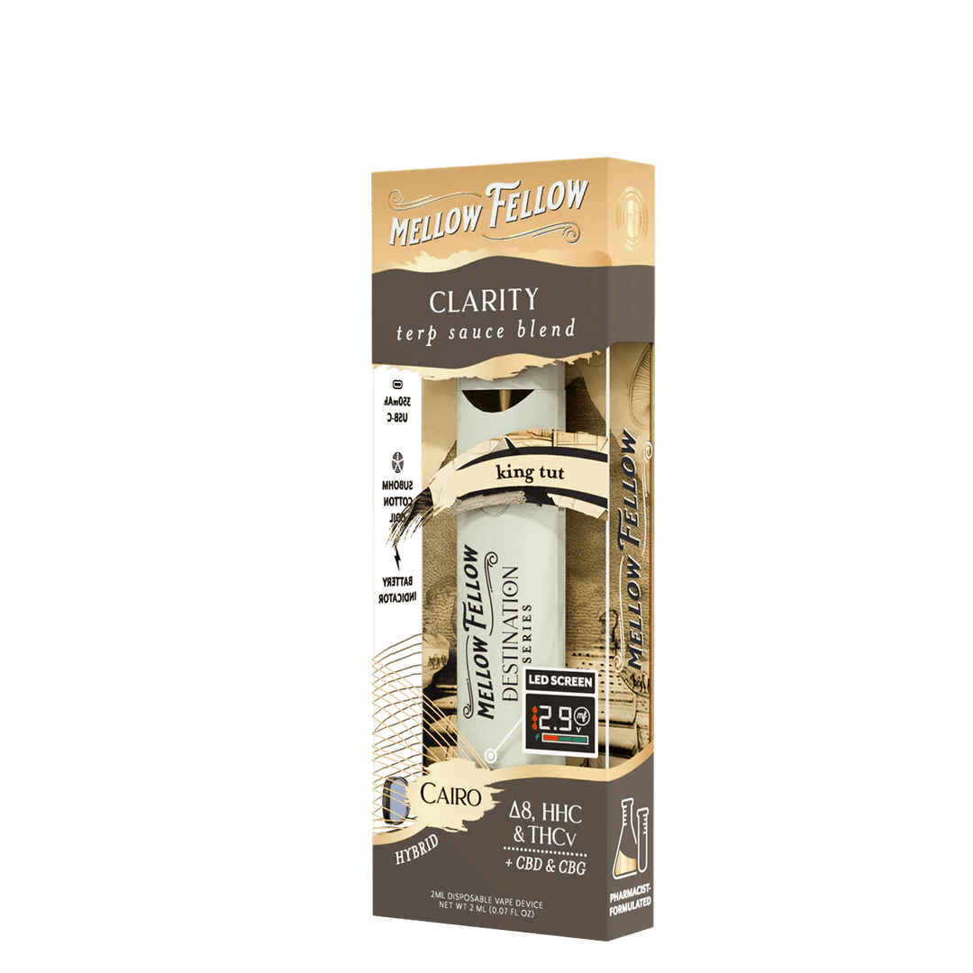 Clarity Blend - Destination: Cairo - Terp Sauce 2ml Disposable Vape - King Tut (Hybrid) - Mellow Fellow