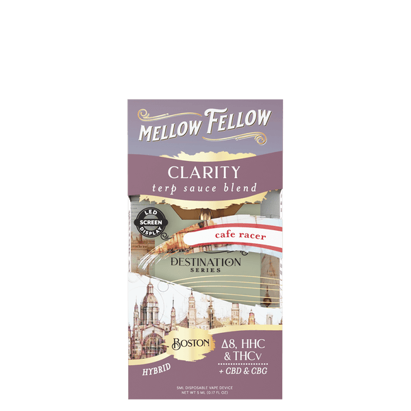 Clarity Blend - Terp Sauce 5ml Disposable Vape - Cafe Racer (Hybrid) Clarity Blend - Terp Sauce 5ml Disposable Vape - Cafe Racer (Hybrid)