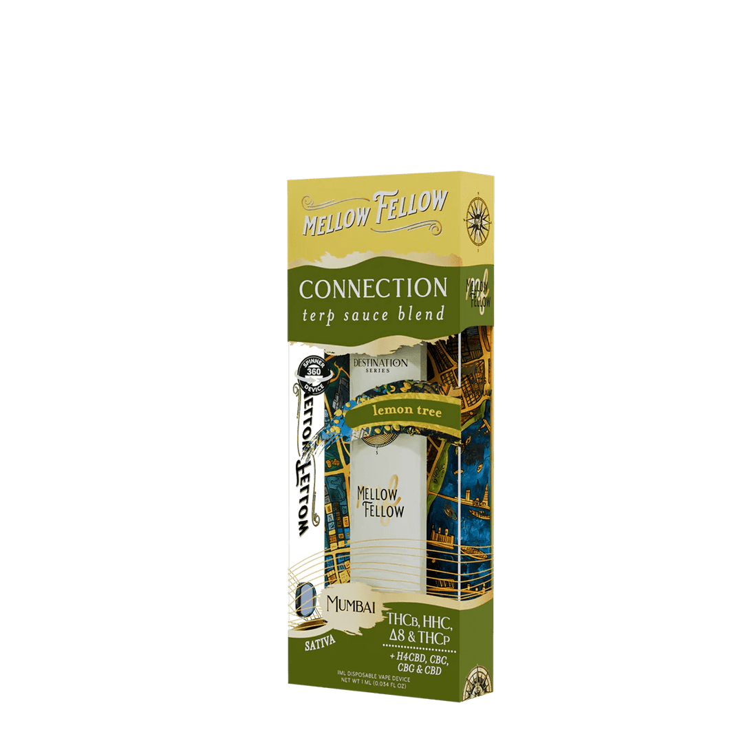 Connection Blend - Terp Sauce 1ml Disposable Spinner Vape - Lemon Tree (Sativa) - Mellow Fellow
