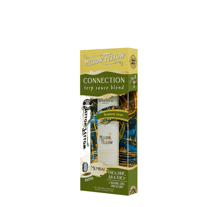 Connection Blend - Terp Sauce 1ml Disposable Spinner Vape - Lemon Tree (Sativa) - Mellow Fellow