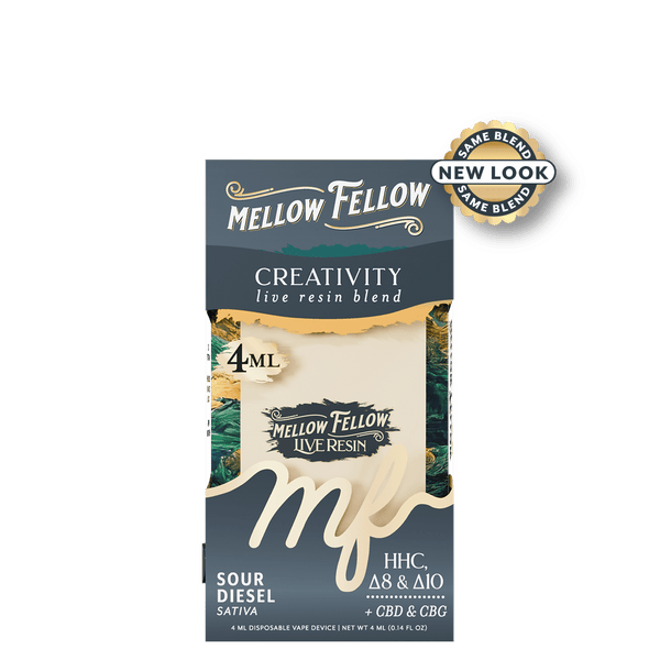 Creativity Blend 4ml Live Resin Disposable Vape - Sour Diesel (Sativa) Creativity Blend 4ml Live Resin Disposable Vape - Sour Diesel (Sativa)