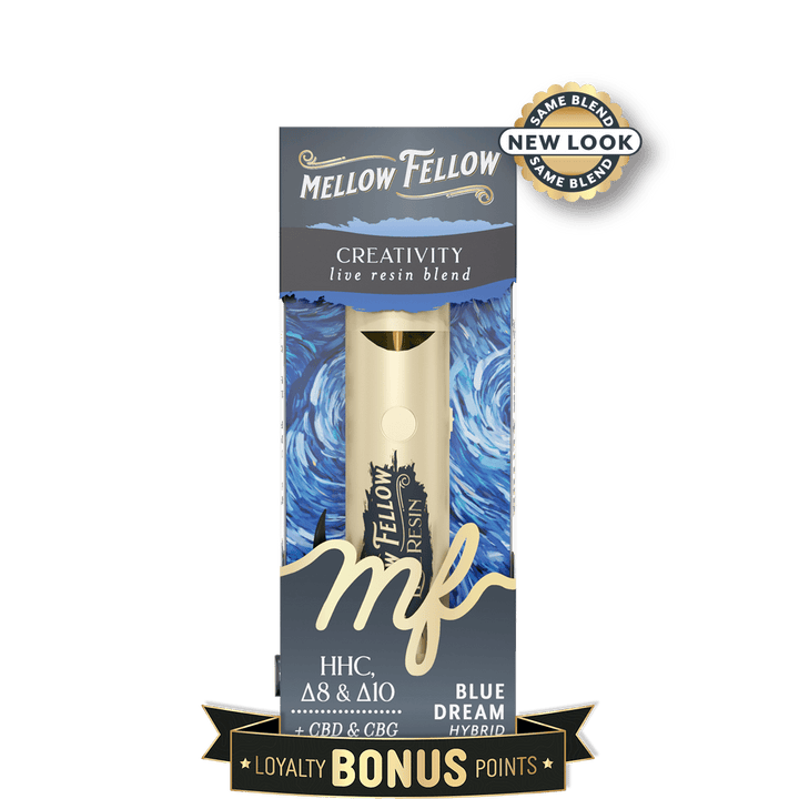 Creativity Blend 2ml Live Resin Disposable Vape - Blue Dream (Hybrid) - Mellow Fellow
