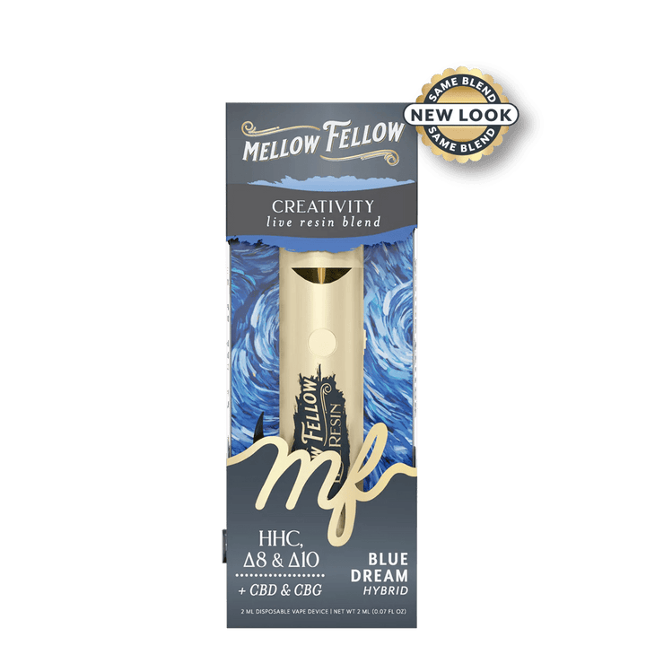 Creativity Blend 2ml Live Resin Disposable Vape - Blue Dream (Hybrid) - Mellow Fellow