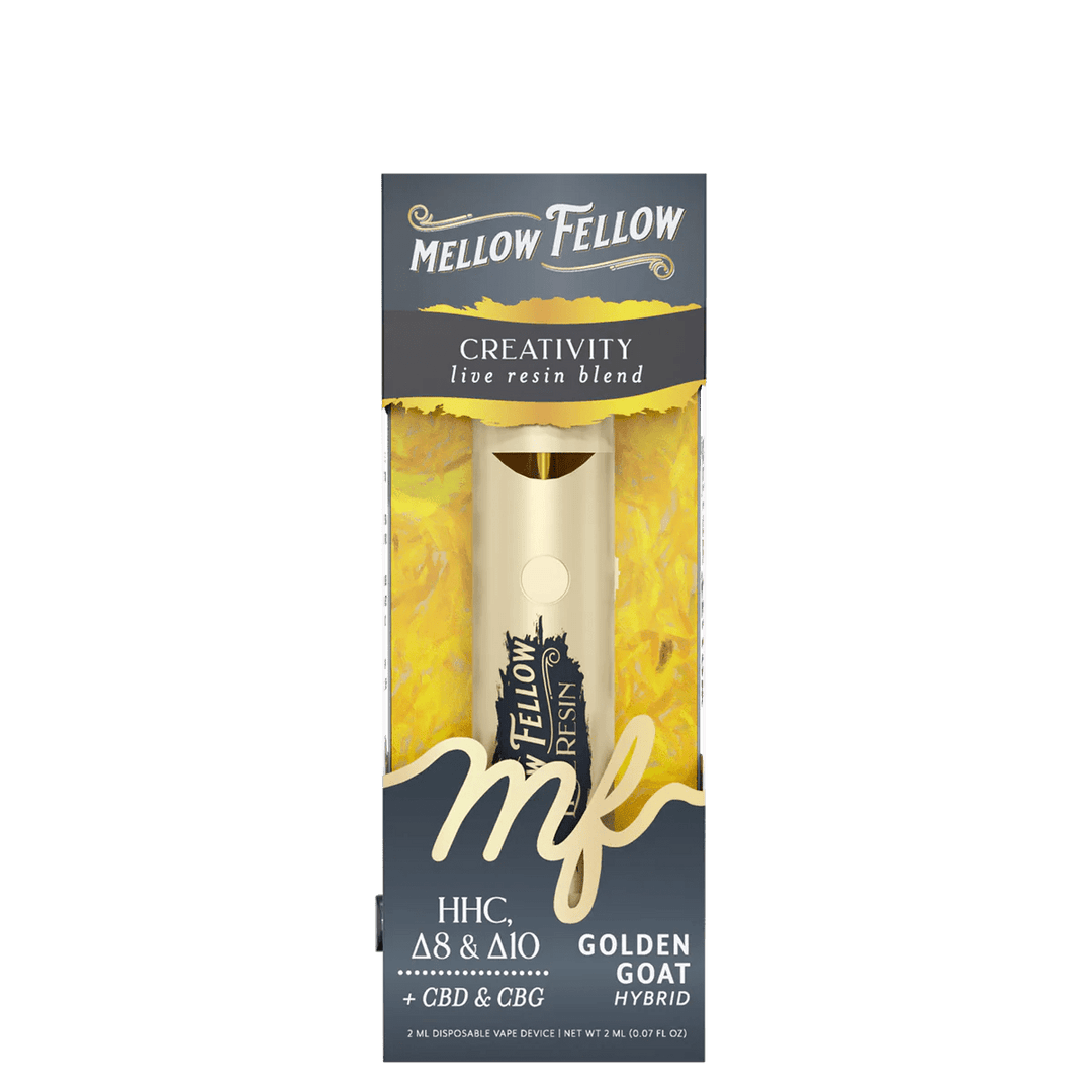Creativity Blend 2ml Live Resin Disposable Vape - Golden Goat (Hybrid) - Mellow Fellow