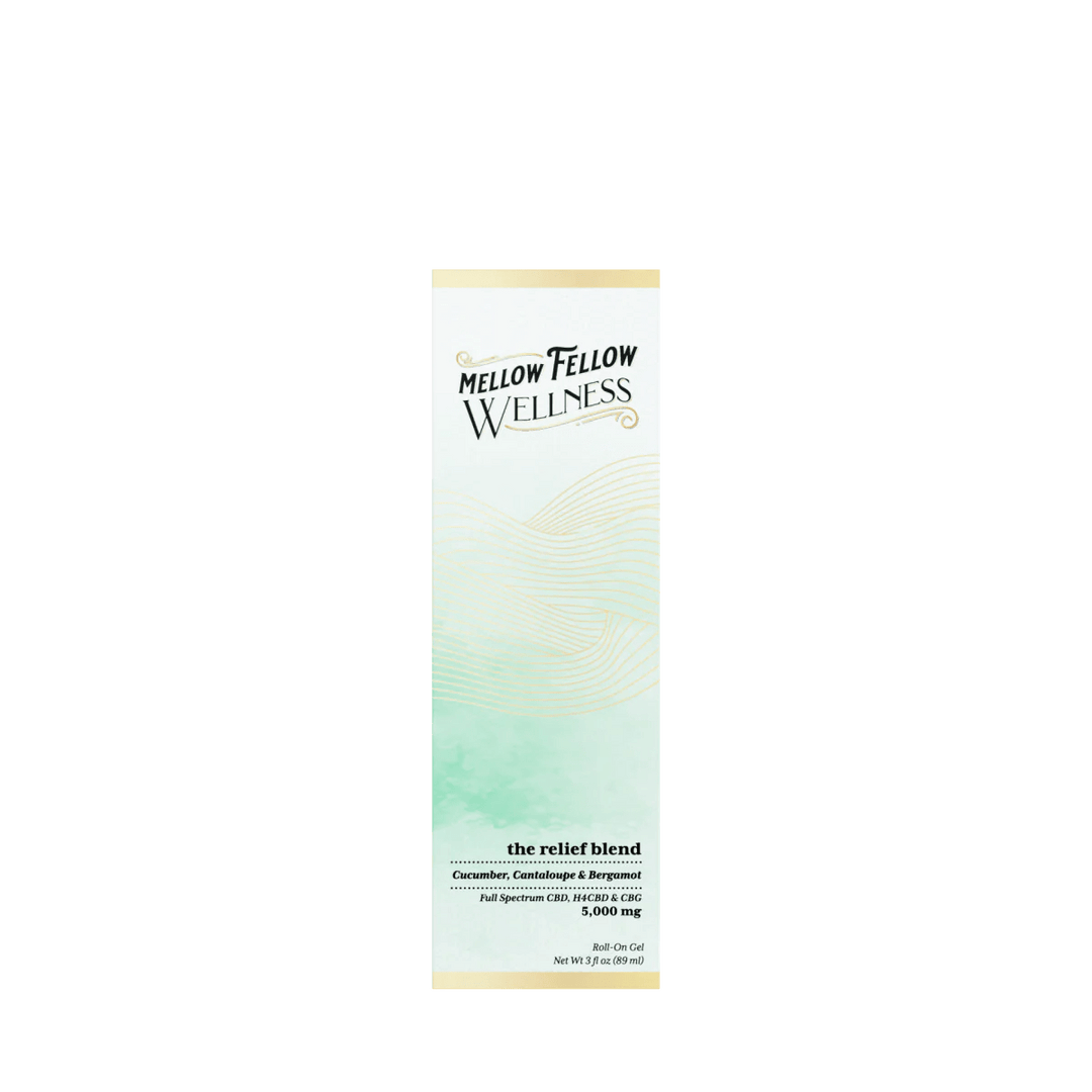 Wellness Roll On Gel - The Relief Blend - Cucumber, Cantaloupe and Bergamot - 5000mg - Mellow Fellow