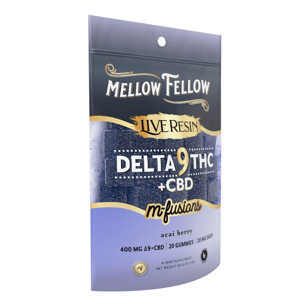 Delta 9 Live Resin Edibles 400mg - Acai - Mellow Fellow