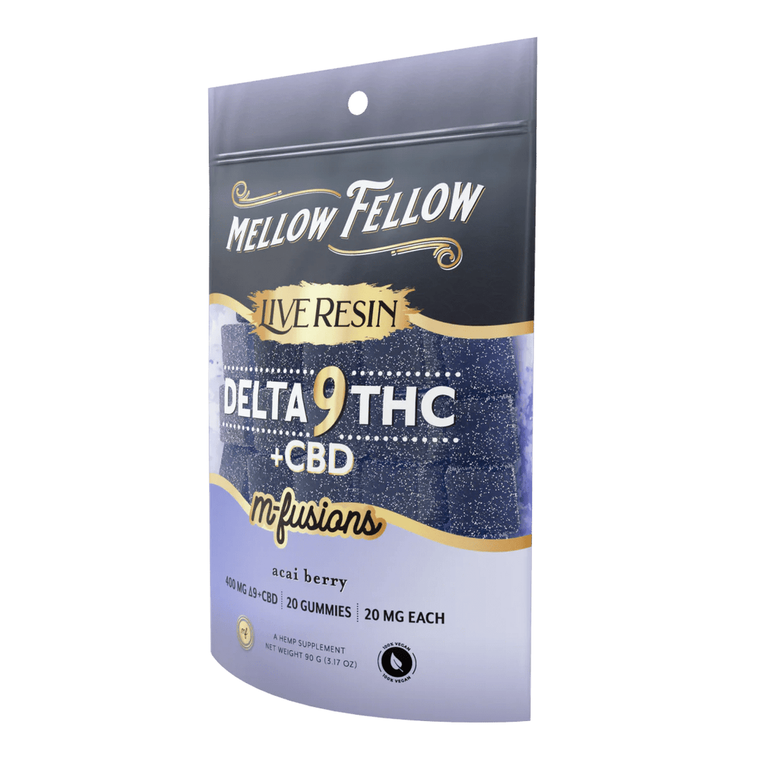 Delta 9 Live Resin Edibles 400mg - Acai - Mellow Fellow