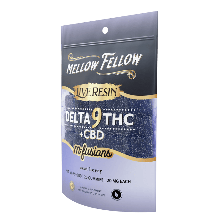 Delta 9 Live Resin Edibles 400mg - Acai - Mellow Fellow
