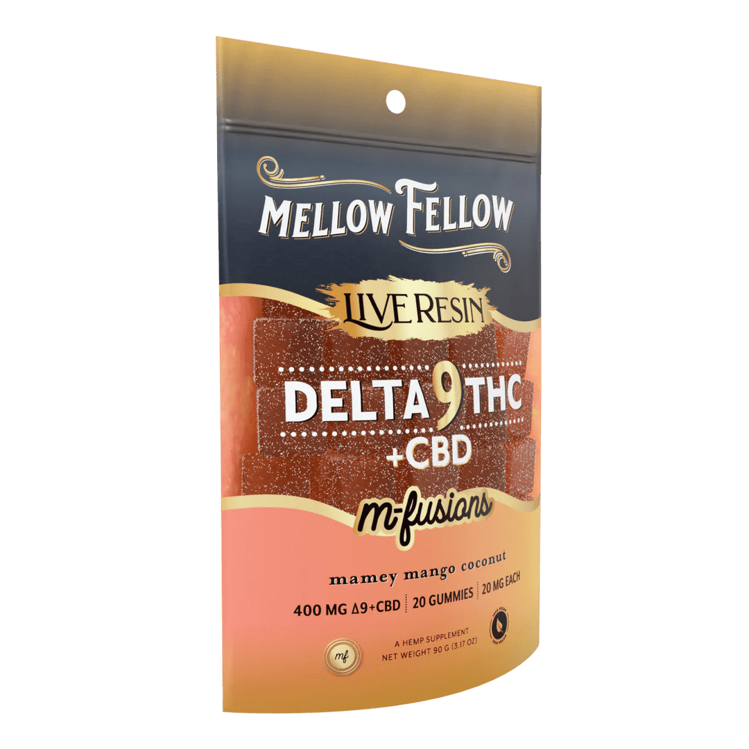 Delta 9 Live Resin Edibles 400mg - Mamey Mango Coconut - Mellow Fellow