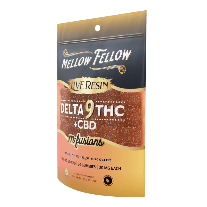 Delta 9 Live Resin Edibles 400mg - Mamey Mango Coconut - Mellow Fellow