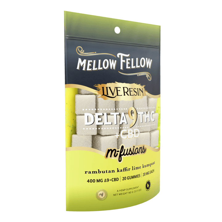 Delta 9 Live Resin Edibles 400mg - Rambutan Kaffir Lime Kumquat - Mellow Fellow
