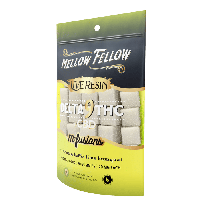 Delta 9 Live Resin Edibles 400mg - Rambutan Kaffir Lime Kumquat - Mellow Fellow
