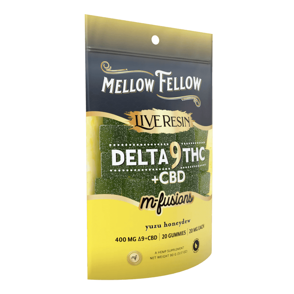 Delta 9 Live Resin Edibles 400mg - Yuzu Honeydew - Mellow Fellow