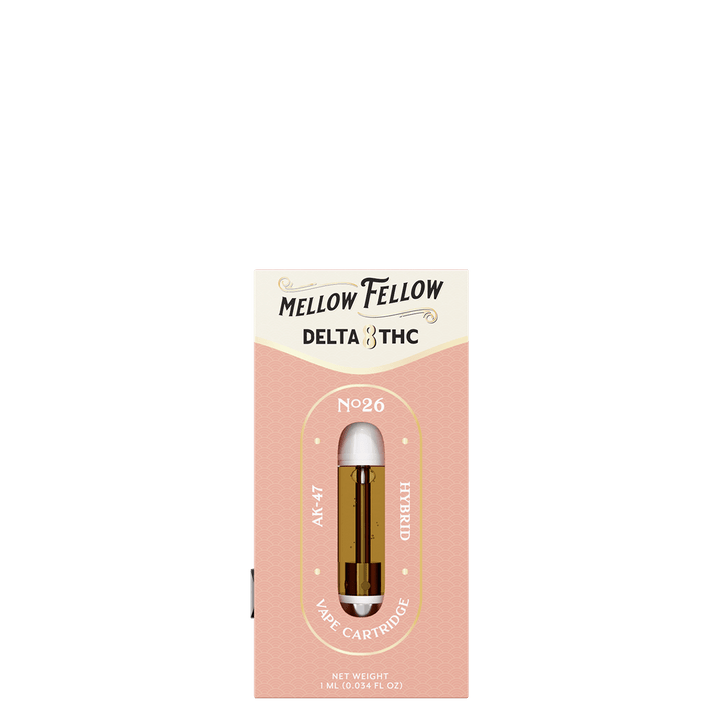 Delta 8 1ml Vape Cartridge - AK - 47 (Hybrid) - Mellow Fellow