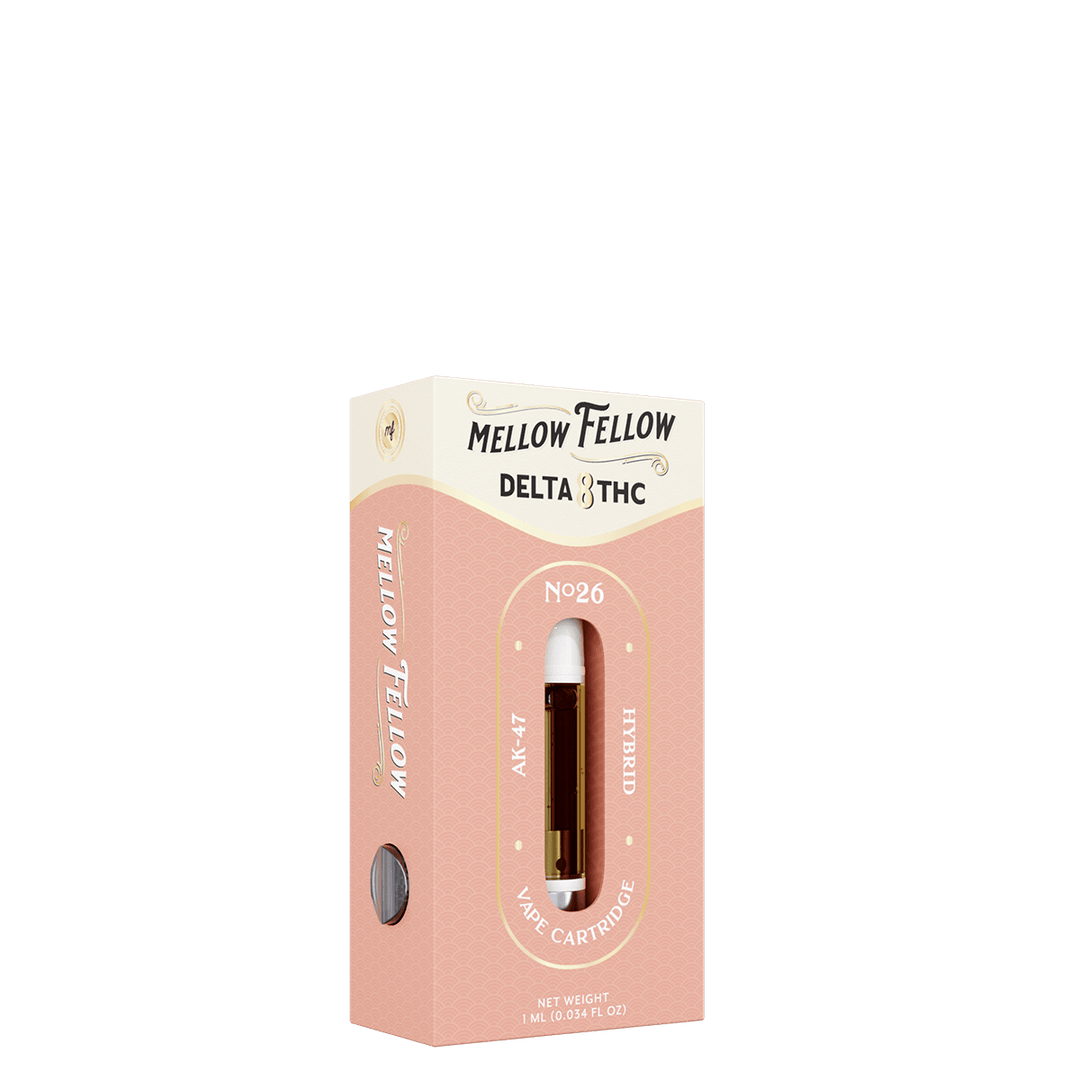 Delta 8 1ml Vape Cartridge - AK - 47 (Hybrid) - Mellow Fellow