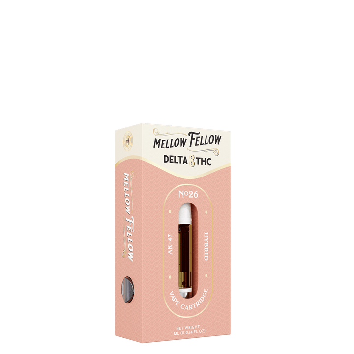Delta 8 1ml Vape Cartridge - AK - 47 (Hybrid) - Mellow Fellow