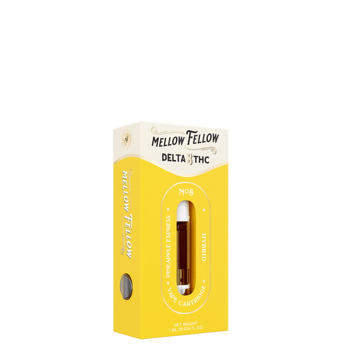 Delta 8 1ml Vape Cartridge - Pineapple Express (Hybrid) - Mellow Fellow