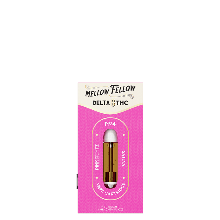 Delta 8 1ml Vape Cartridge - Pink Runtz (Sativa) - Mellow Fellow