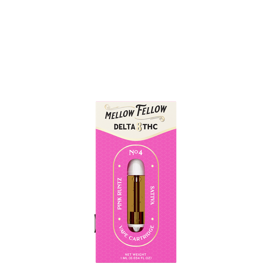 Delta 8 1ml Vape Cartridge - Pink Runtz (Sativa) - Mellow Fellow
