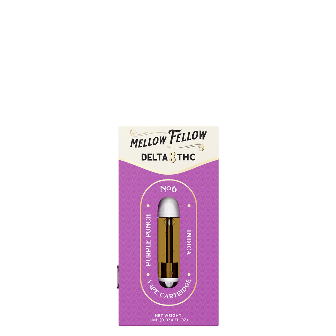 Delta 8 1ml Vape Cartridge - Purple Punch (Indica) - Mellow Fellow