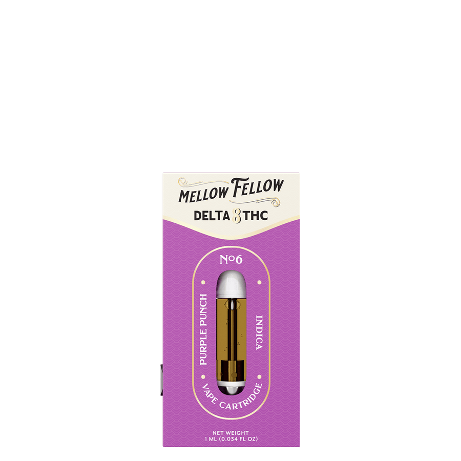 Delta 8 1ml Vape Cartridge - Purple Punch (Indica) - Mellow Fellow