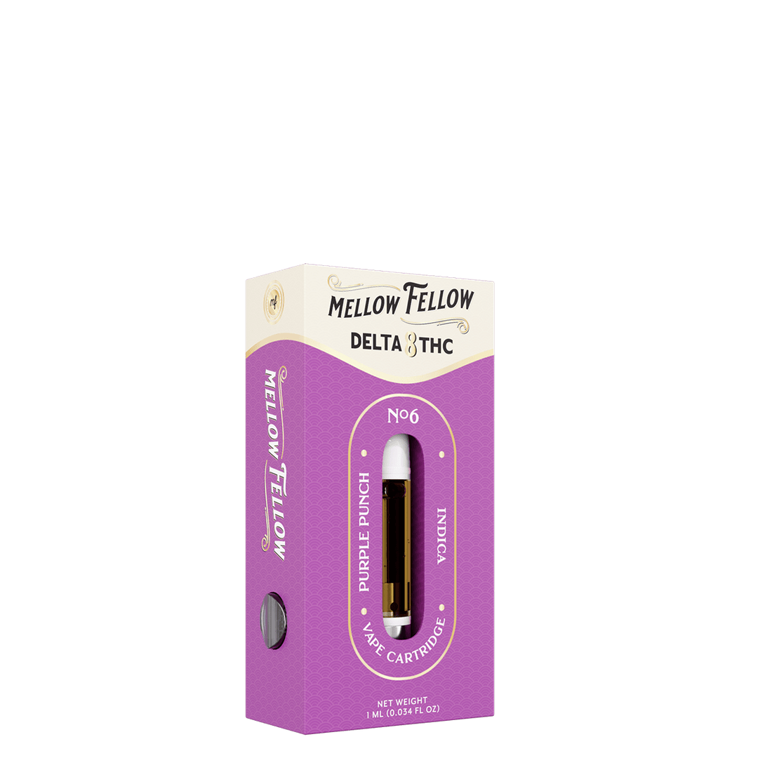 Delta 8 1ml Vape Cartridge - Purple Punch (Indica) - Mellow Fellow