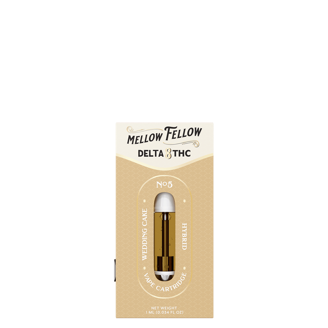 Delta 8 1ml Vape Cartridge - Wedding Cake (Hybrid) - Mellow Fellow