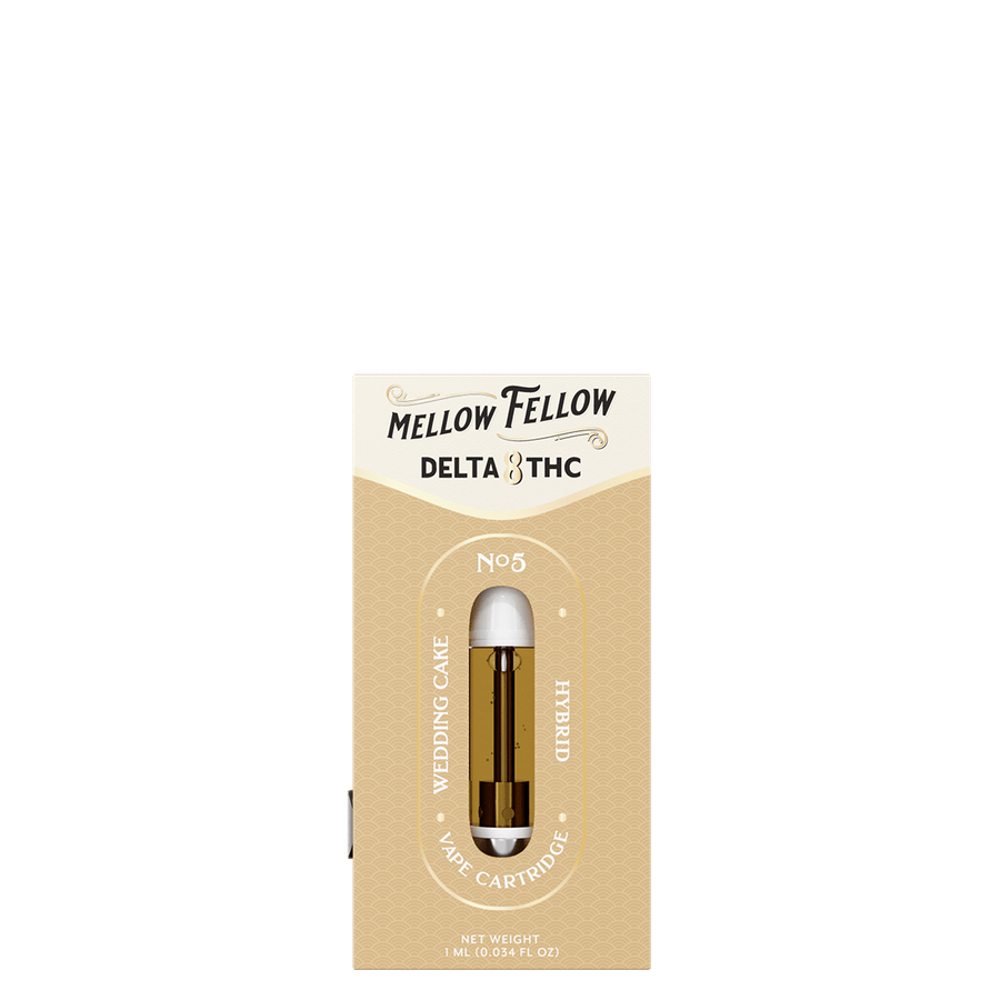 Delta 8 1ml Vape Cartridge - Wedding Cake (Hybrid) - Mellow Fellow