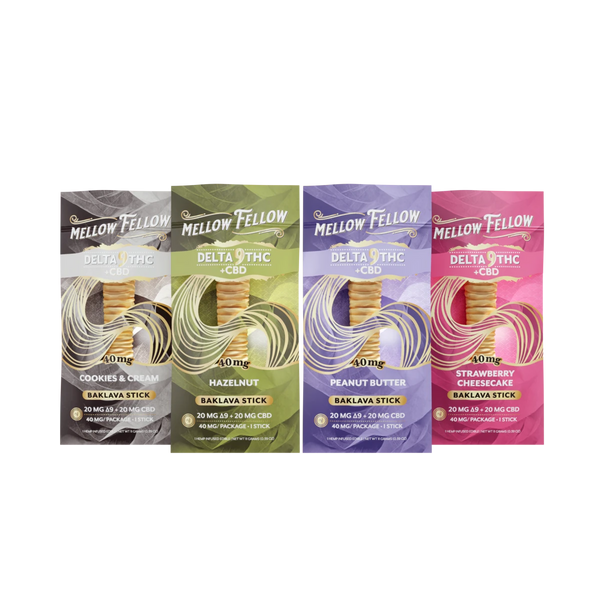 Delta 9 THC + CBD Baklava Sticks 4 Pack Delta 9 THC + CBD Baklava Sticks 4 Pack