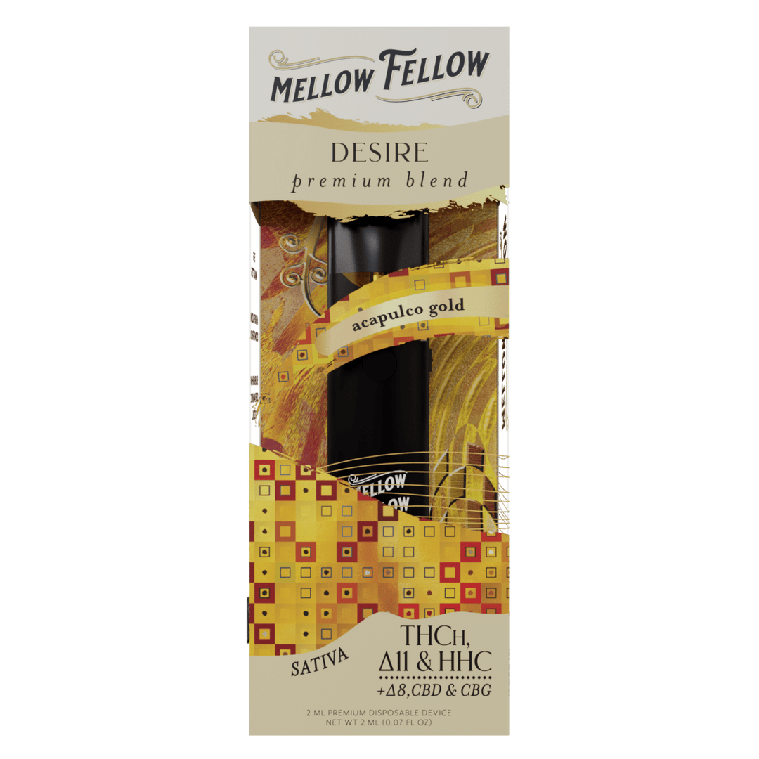 Desire Blend 2ml Disposable Vape - Acapulco Gold (Sativa) - Mellow Fellow