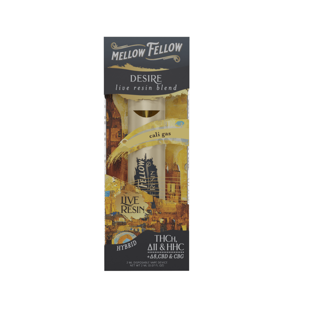 Desire Blend 2ml Live Resin Disposable Vape - Cali Gas (Hybrid) - Mellow Fellow